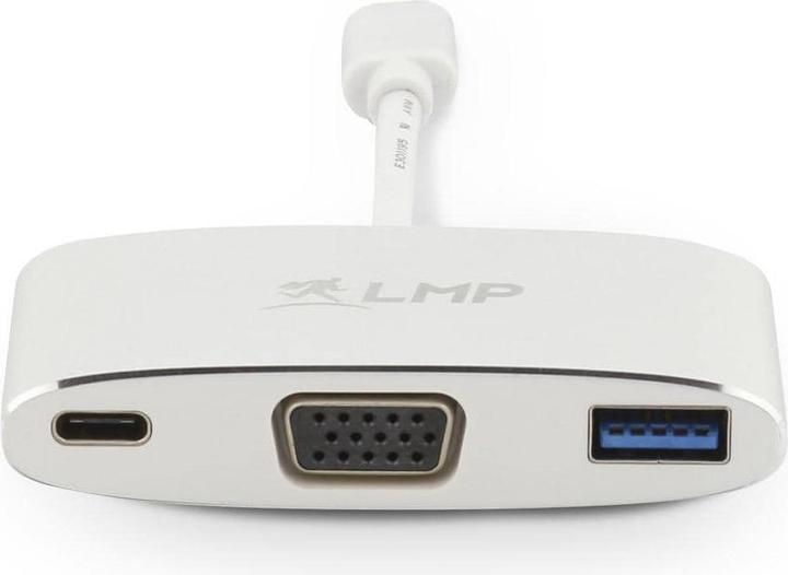 Produktbild LMP USB-C 3.1 zu VGA&USB3.0 Adapter (USB 3.0, USB Typ-C, VGA, 8 cm)