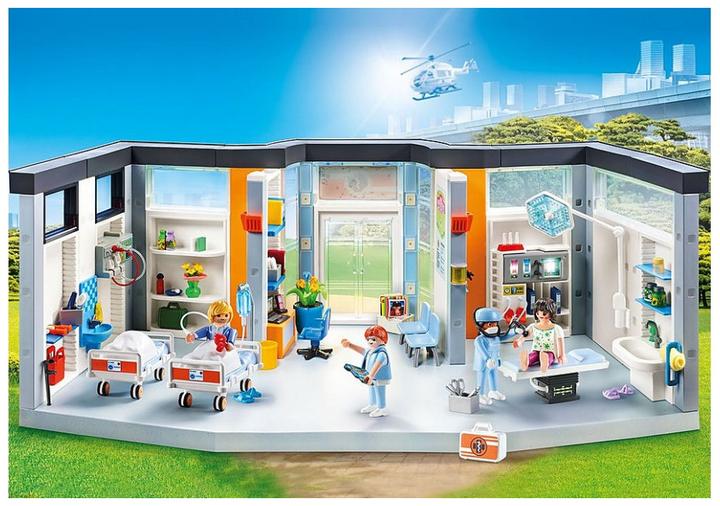 Produktbild Playmobil Krankenhaus mit Einrichtung (70191, Playmobil City Life)