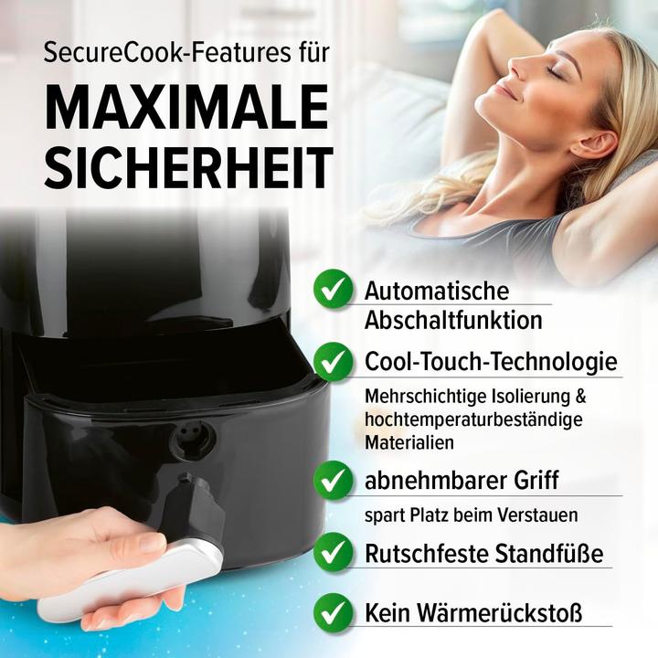 Produktbild Gourmetmaxx Heissluft-Fritteuse Mechanisch 3,1l Heissluft-Fritteuse 3.
