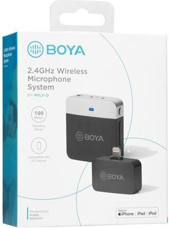 Produktbild Boya 2.4 Ghz Krawatten-Mikrofon Drahtlos BY-M1LV-D für iOS