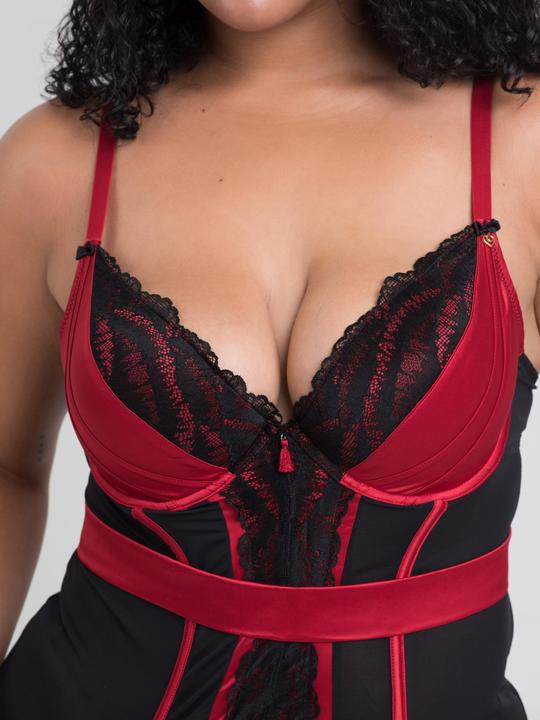 Produktbild Lovehoney Empress rotes Corsagen-Set (3XL, 4XL)