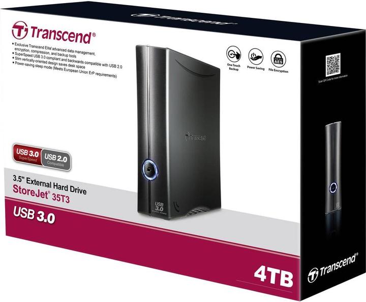 Actual product image Transcend StoreJet 35T3 (4 TB)
