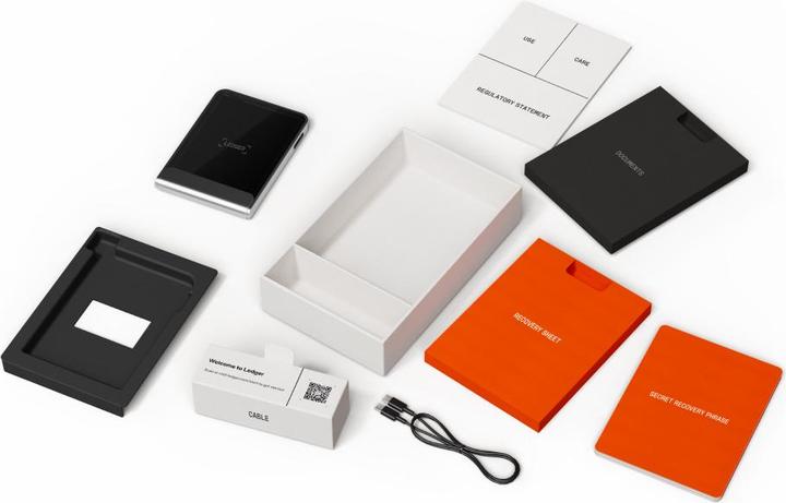 Actual product image Ledger Flex - Bitcoin Orange inkl.Recovery Key (Bitcoin, Cardano, Ethereum Classic)