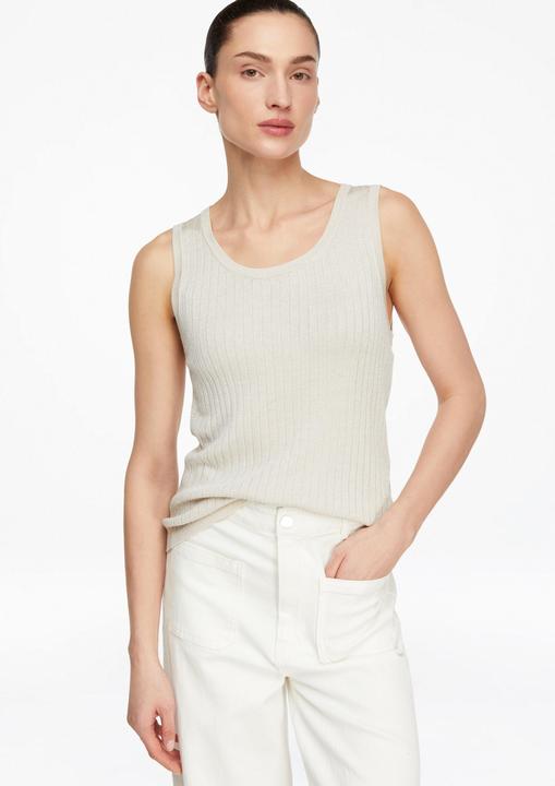 Produktbild Comma Softer Viskose-Glitzergarn-Tank im lässigen Rippstrick (46)