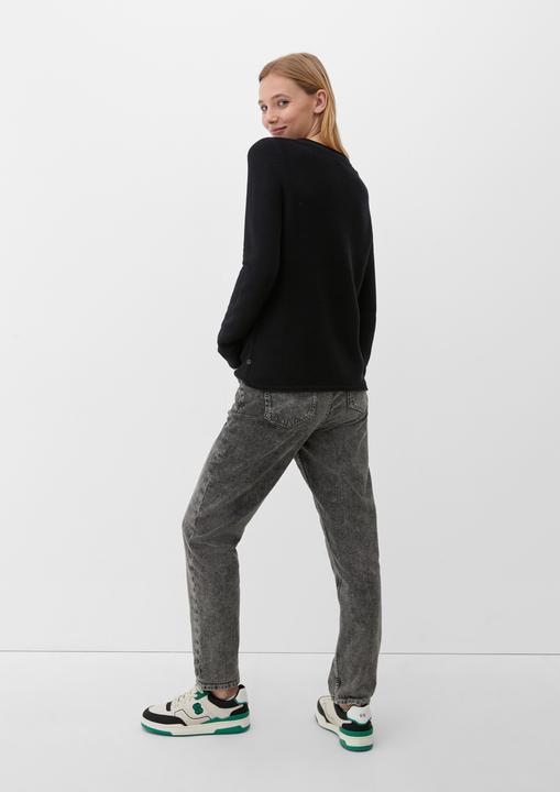 Image du produit s.Oliver Strickpullover Pullover mit Rollsaumkanten (XS)