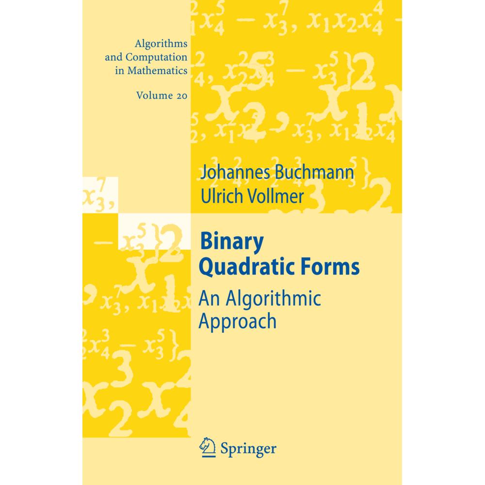 Binary Quadratic Forms, Fachbücher von Johannes Buchmann, Ulrich Vollmer