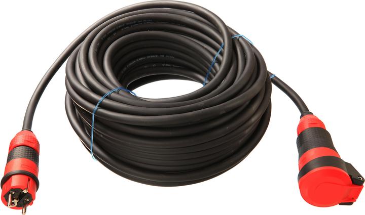 Actual product image As - Schwabe Extremely robust rubber extension cables with SCHUKOultra II plug and coupling (25 m, CEE 7/3)