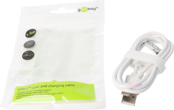 Image du produit Goobay USB-C Lade- und Synchronisationskabel für alle Geräte mit USB-C Anschluss (USB 2.0)