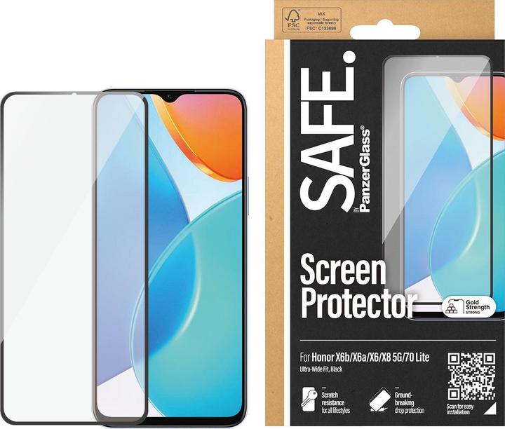 Actual product image Safe Ultra-Wide Fit (1 Piece, Honor X8, Honor X6, Honor X6a, Honor 70 Lite)