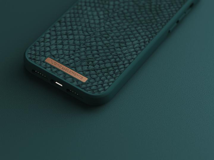 Immagine prodotto Njord Custodia rigida Salm.Leather Magsafe verde (Apple iPhone 14 Pro Max)