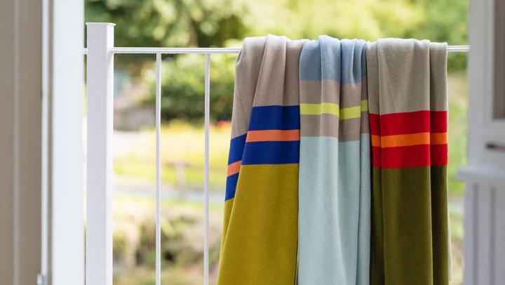 Actual product image Remember Knitted cotton blanket Basil (180 x 130 cm)