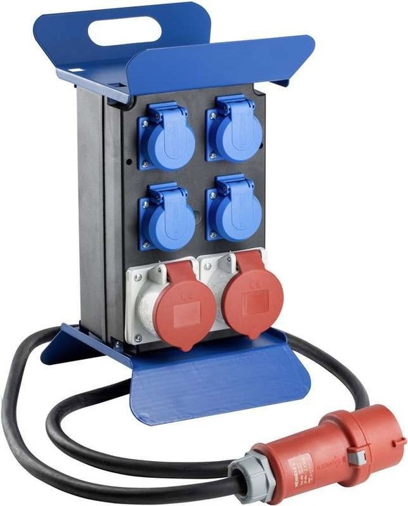 As - Schwabe 60504 STECKY Power distributor 400V I 16 A 1 CEE plug 16 A, 5-pole 400 V IP44 (DC connector, CEE)