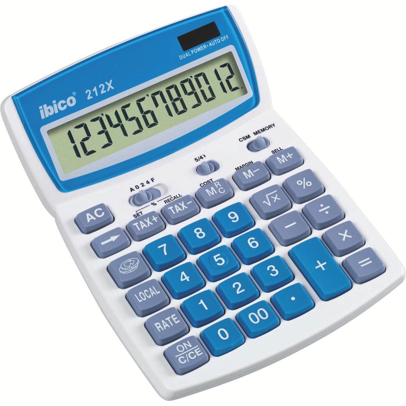 Ibico, Taschenrechner, 212x (Solarzellen, Batterien)