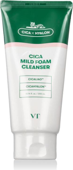 VT Cosmetics Vt Cosmetic Cica Mild Foam Cleanser 300ml (Cleansing Foam, 300 ml)