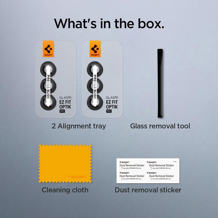 Immagine prodotto Spigen Optik.tR "EZ Fit" Camera Protector 2-Pack Galaxy Z Fold 6 Nero (2 Pezzo/i, Samsung Galaxy Z Fold6)