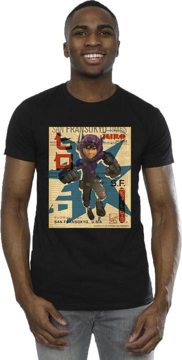 Produktbild Disney Big Hero 6 Baymax Hiro Newspaper TShirt (5XL)