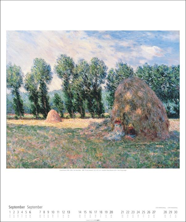 Produktbild Claude Monet Kalender 2026 (46 x 55 cm)