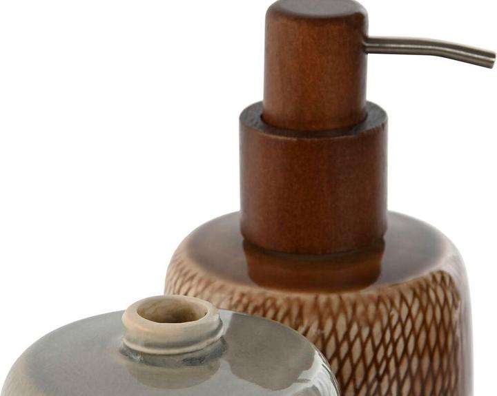 Produktbild Esprit Seifenspender Home Braun Grau Polyäthylen Steingut 8,5 X 8,5 X 16 cm (2 Stück)