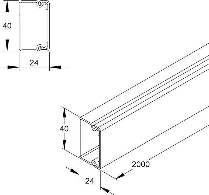 Produktbild HKL Kanal cws (2000 mm)