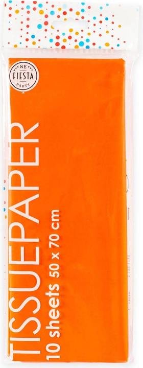 Globos Europe Seidenpapier 10 Blatt Orange, 50x70cm (10 x)