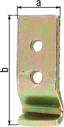 Actual product image Alberts Locking hook for box lock type D 18 x 51 mm, galv. yellow galvanised (Crate locks, 50 pcs.)