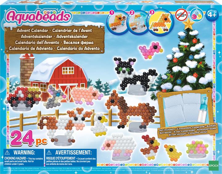 Actual product image Aquabeads Advent calendar 2019 farm