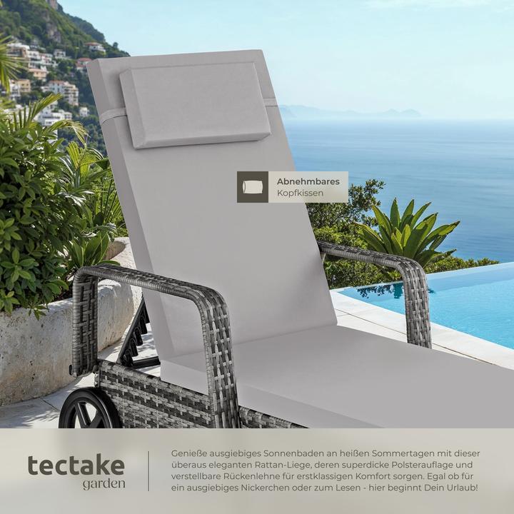 Image du produit tectake Sonnenliege (200 cm)