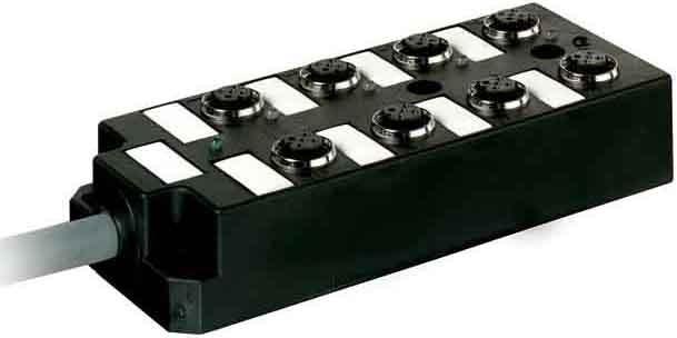 Produktbild Murr Elektronik 27853 Sensor/Aktorbox passiv M12-Verteiler mit Kunststoffgewinde 1St.