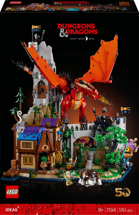 Immagine prodotto LEGO 21348 Dungeons & Dragons: La saga del Drago Rosso (21348, LEGO Ideas, Set LEGO rari)