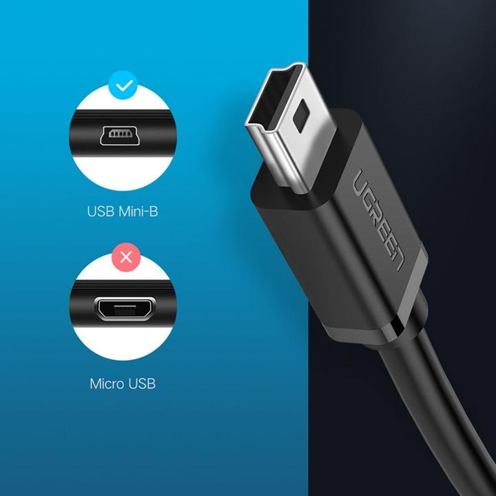 Actual product image Ugreen OTG mini USB adapter US249 (black) (0.10 m, USB 2.0)