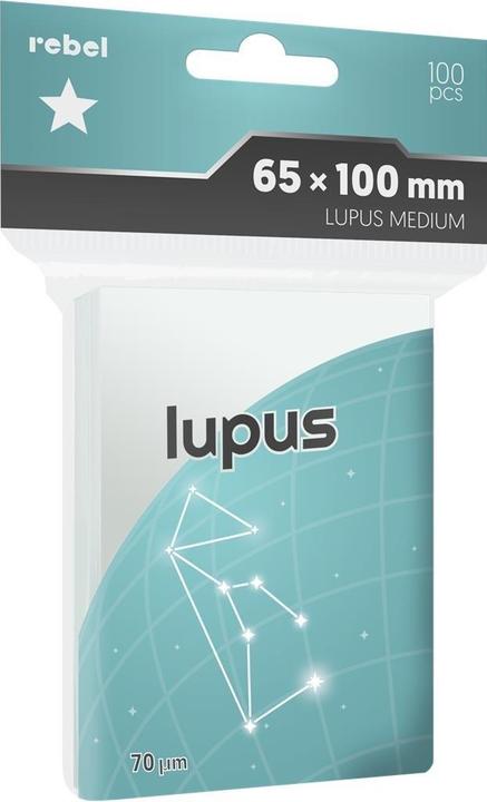 Produktbild Rebel Kartenhüllen 65x100mm Lupus 100 Stück