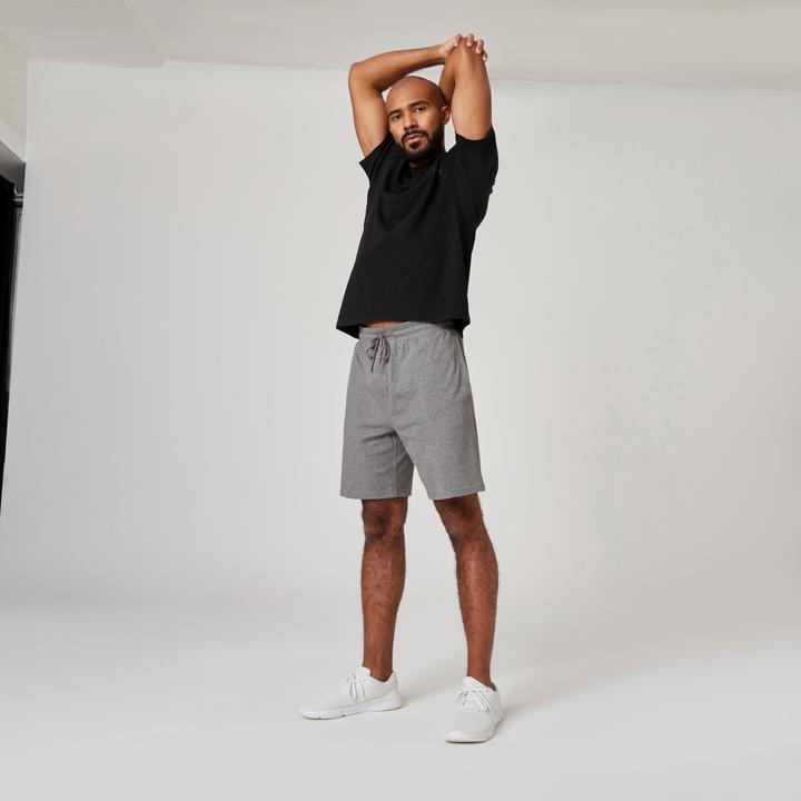 Produktbild Domyos Shorts Herren Baumwolle - grau (XXL)