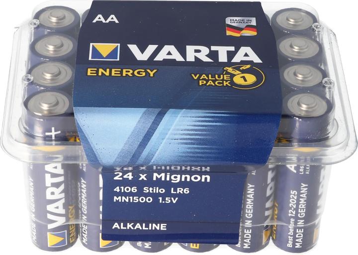 Image du produit Varta Batterie Energy AA Mignon 4106 inkl. kostenloser Aufbewahrungsbox (24 pcs, AA, 2600 mAh)