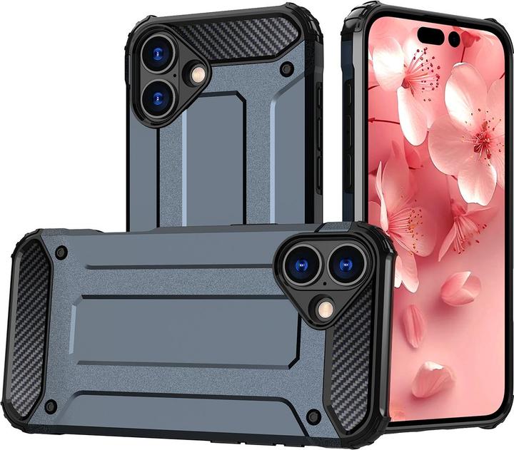 Produktbild Hurtel Hybrid Armor iPhone 16 Case - Blue (Apple iPhone 16)