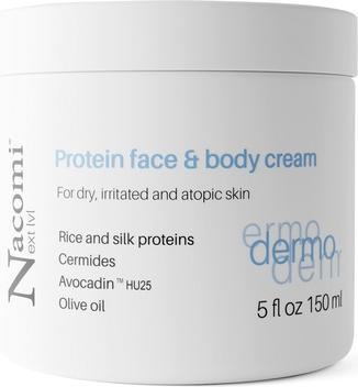 Actual product image Nacomi Next Level Dermo Protein Face And Body Cream For Dry And Irritated Atopic Skin 150 Ml (Body cream, 150 ml)