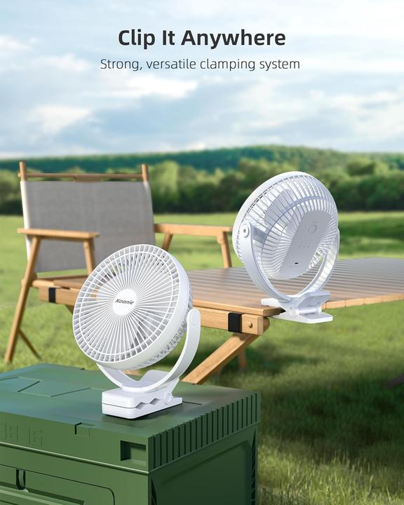 Produktbild Koonie Tragbarer Clip-On-Ventilator