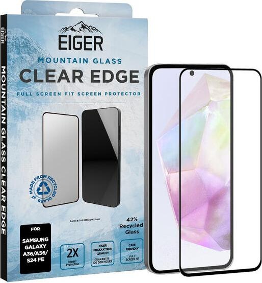 Eiger SP Mountain Glass Clear Edge Galaxy A36/A56/S24 FE (1 Stück, Samsung Galaxy A56)