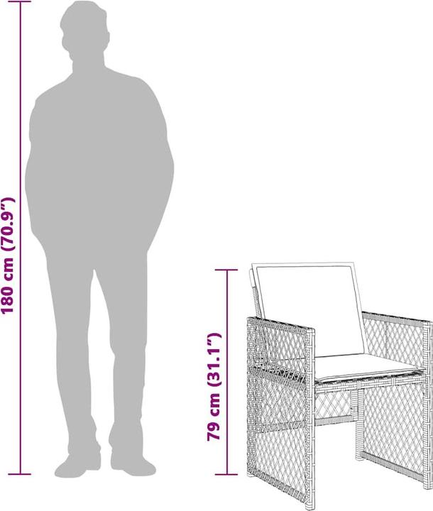 Produktbild vidaXL Garten Essgruppe