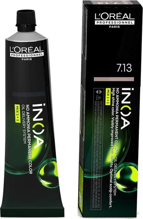 Immagine prodotto L'Oréal Professionnel Colorazione permanente Inoa Color Nº 7.13 Biondo Cenere Oro (60 g) (Biondo cenere)