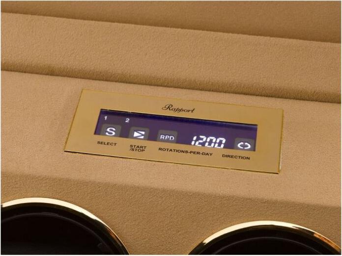 Produktbild Rapport London Perpetua III Duo Watch Winder Touch Screen Walnut (2x)