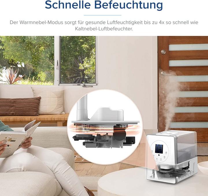 Produktbild Levoit LV600HH Ultraschall Luftbefeuchter 6L in Weiss (70 m²)