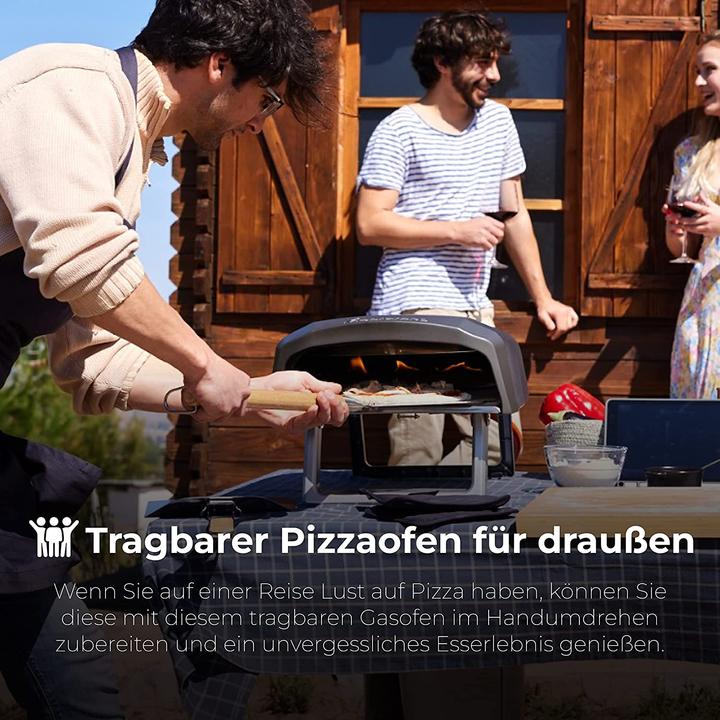 Image du produit MasterPRO Four à pizza Pelle à pizza, coupe-pizza et planche à pizza (Four à pizza à gaz)