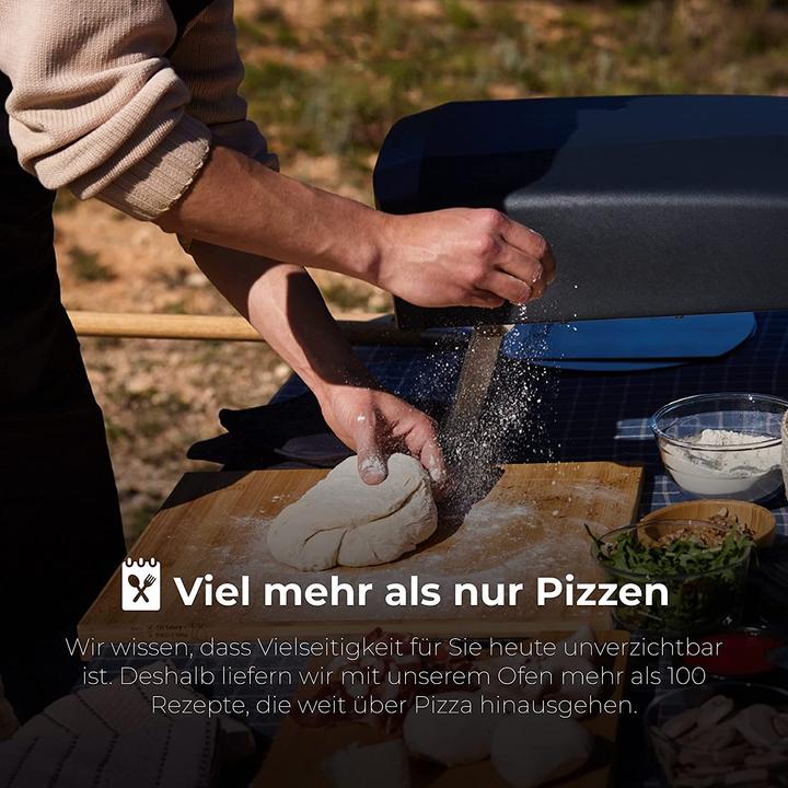Image du produit MasterPRO Four à pizza Pelle à pizza, coupe-pizza et planche à pizza (Four à pizza à gaz)