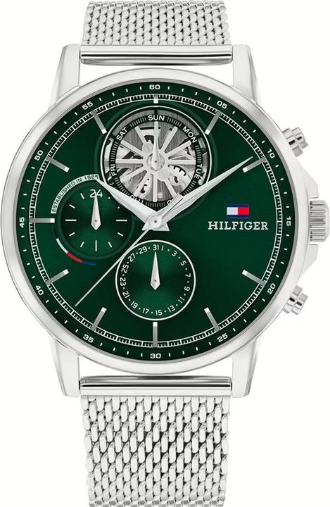 Image du produit Tommy Hilfiger Herrenuhr 1692157 grün Silberfarben (Montre analogique, 42 mm)