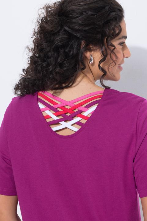 Produktbild Ulla Popken Bigshirts, 2er-Pack, Rundhals/V-Ausschnitt, Halbarm (46)