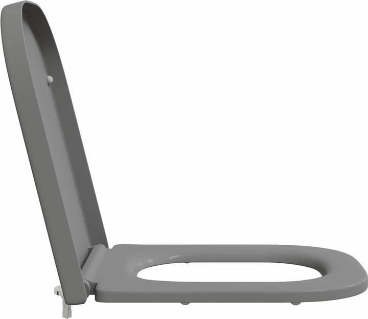Actual product image VidaXL Toilet seat Quick Release soft-close Duroplast grey