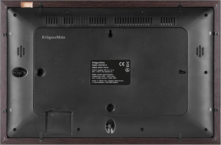 Produktbild Krüger&Matz Kruger&Matz digitaler Bilderrahmen FRAMEO Wi-Fi 15" Holzrahmen (15", 720p, 1080p)