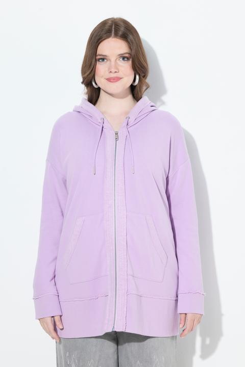 Produktbild Ulla Popken Hoodiejacke, offenkantig, Kapuze, Langarm (60)