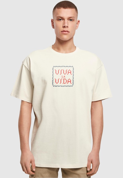 Produktbild Merchcode Frida Kahlo - Pixels viva la vida Heavy Oversize Tee - 118083 (XS)