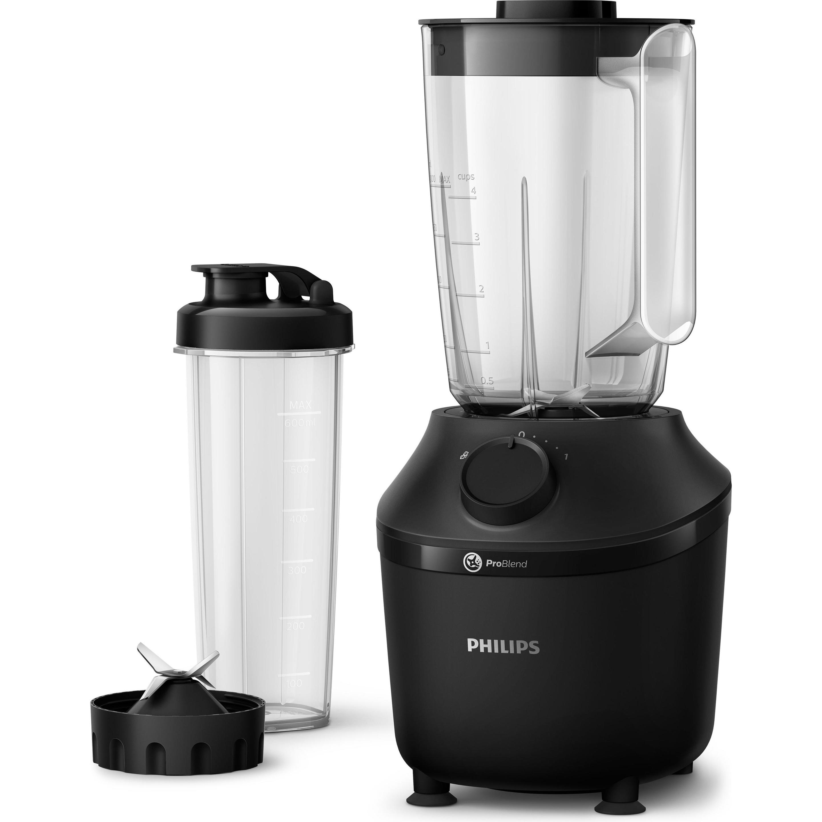 Philips 3000 series HR2041/41, Standmixer, Schwarz